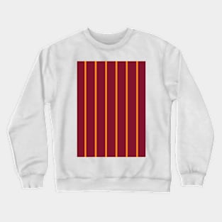 Motherwell Retro Claret Amber Pinstripes Away 1994 - 96 Crewneck Sweatshirt